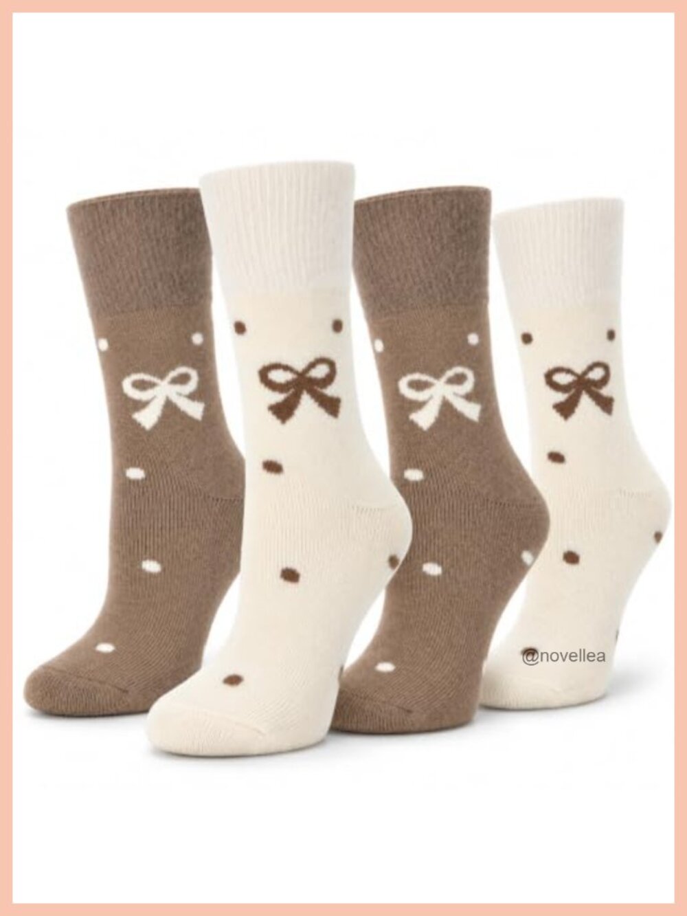 Alpaca Blend Soft Cozy Warm Winter Crew Socks for Women